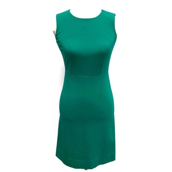 Diane Von Furstenberg Green Carrie Shift Dress - Picture 1 of 4